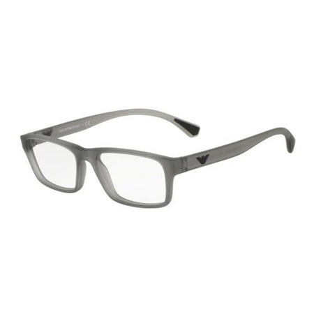 EMPORIO ARMANI Eyeglasses EA3088 5532 Matte Transparent Grey 53MM