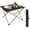 Black, variant on Folding Camping Table with Carry Bag, Portable Lightweight Beach Table with Oxford Fabric and Reinforced Panel for Outdoor, Camping, Picnic, Backyards, BBQ