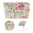 thumbnail image 4 of Unique Bargains 1 Pc Portable Galsang Flower Makeup Bag Polyester Beige Medium, 4 of 5