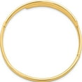 thumbnail image 2 of 14K Yellow Gold 14Ky 3/16 Polished Overlap Hinged Bangle (7 X 10) Made In United States db721, 2 of 5