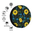 thumbnail image 4 of Rateoe Sunflowers And Blue Flower Pattern Tire Cover Wheel Protectors Weatherproof Wheel Covers Universal Fit for Trailer Rv SUV Truck Camper Travel Trailers Accessories-15 inch, 4 of 6