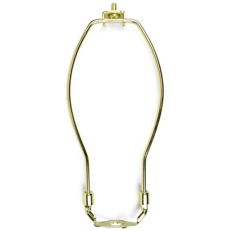Detachable Harp - Jandorf 60121 Detachable Lamp Harp, 8 in L X 3-3/4 in W, Polished Brass