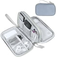 thumbnail image 2 of HRTGFD-Electronic Organizer, Travel Cable Organizer Bag Pouch Electronic Accessories Carry Case Portable Waterproof Double Layers All-in-One Storage Bag for Cable, Charger, Phone, Earphone Light Grey, 2 of 4