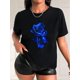 thumbnail image 1 of Excellent Valentine'S Day Rose Print Women'S T-shirt - Summer Women'S Fashionable Casual ComfortableCamisetas de verano para mujer, manga corta, cuello redondo, casual, lindo, con gráficos, camisetas, 1 of 7