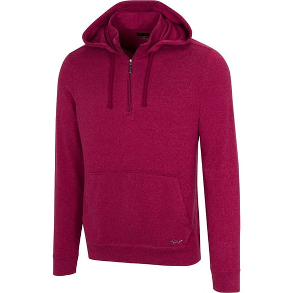 Greg Norman Lab 1/4 Zip Hoodie Garnet Heather Outerwear Men XL