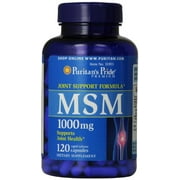 Puritan's Pride Joint Support Formula MSM Rapid Release Capsules, 1000 mg, 120 Count