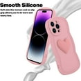 thumbnail image 2 of for iPhone 14 Pro Max Case Cute 3D Love Heart Curly Wave Shape Phone Cover Soft TPU Shockproof Full Camera Lens Protective Case for iPhone 14 Pro Max 6.7 Inch for Women Girl-Pink, 2 of 12