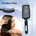 thumbnail image 2 of Hair Brush Detangling Curved Vented Hair Brushes for Women Men Wet or Dry Hair, Styling Professional Paddle Vent Brush for Curly Thick Wavy Thin Fine Long Short Hair, 2 of 5