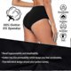 thumbnail image 3 of 26-27 Women's Cotton Underwear High Waisted Ladies Panties Full Coverage Briefs 4 Pack, 3 of 5