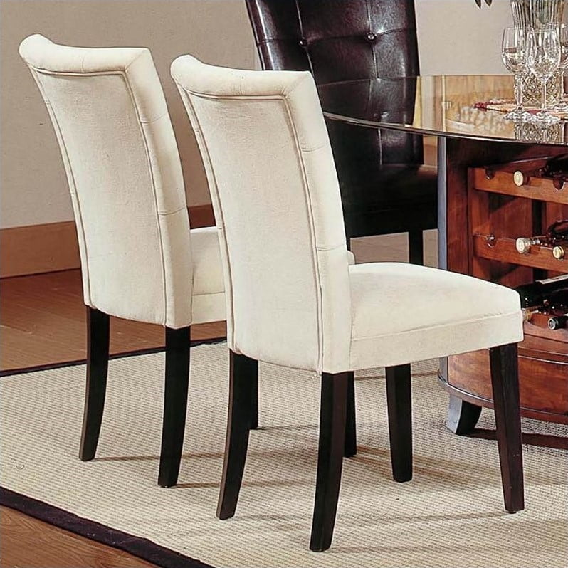 Steve Silver Company Matinee Fabric Parson Dining Chair In