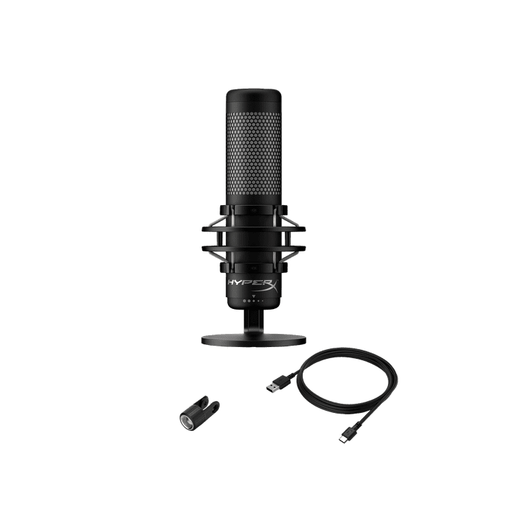 HyperX QuadCast S RGB USB Condenser Microphone, 9.5x5.1x4.1 in