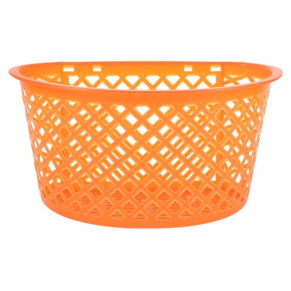 LOLIPPYY Orange Wicker Stroller Storage Basket, Multifunctional Pushchair Organizer with Easy Installation, 10.5 x 8 x 5 Inch