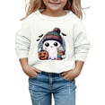 thumbnail image 2 of Ccpelsie Boy Sweater Toddler Kids Warm Crewneck Sweatshirt Pullover Fall Winter Clothes Outfits for Kids(White,18-24 Months), 2 of 4