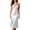 White, variant on Women's Satin Long Slip Nightgown, JIANLAI Lace V Neck Spaghetti Strap Midi Sleep Dress, Solid Color Silky Night Dress for Daily Loungewear