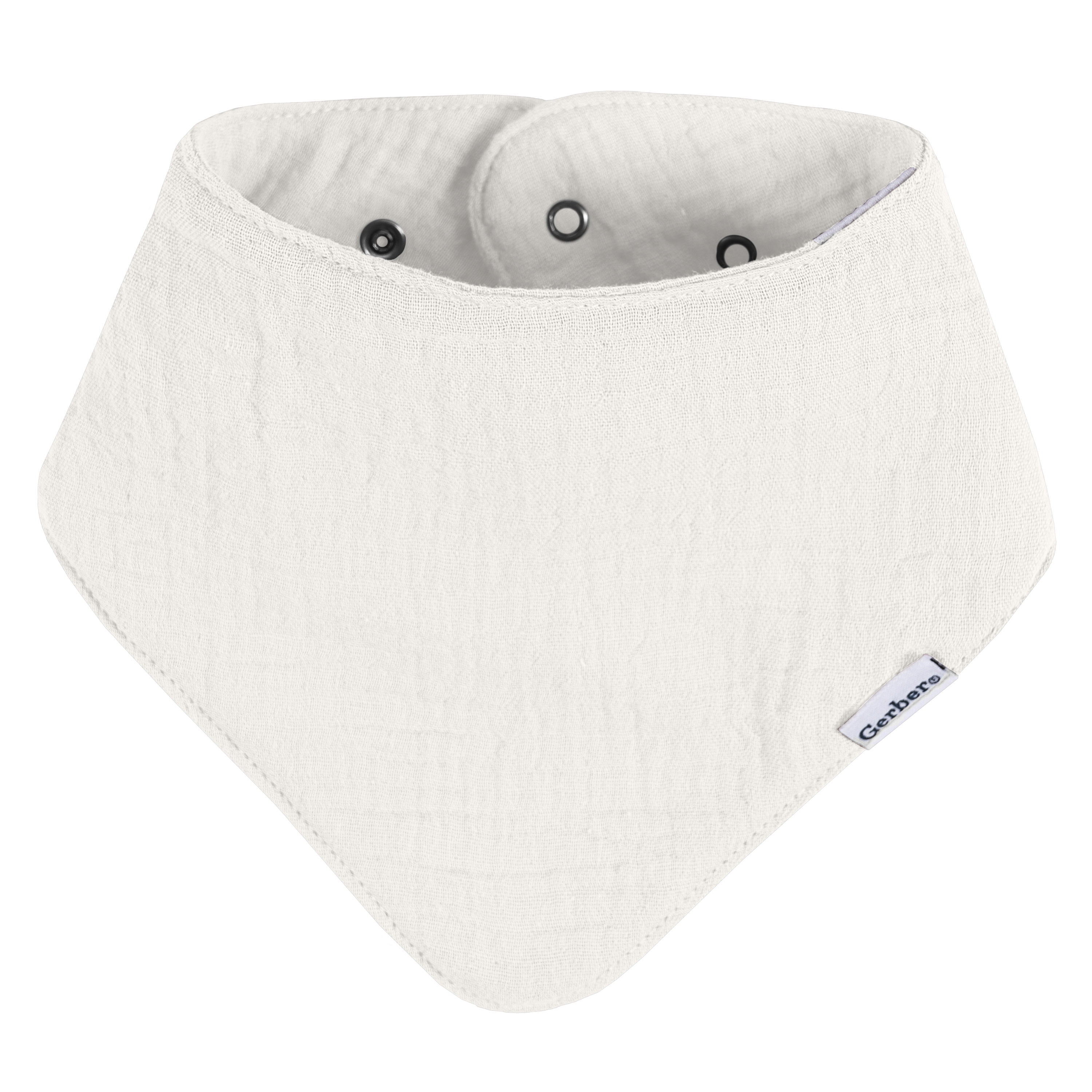 Gerber Baby Neutral Muslin Bandana Bibs, 10-Pack, One Size
