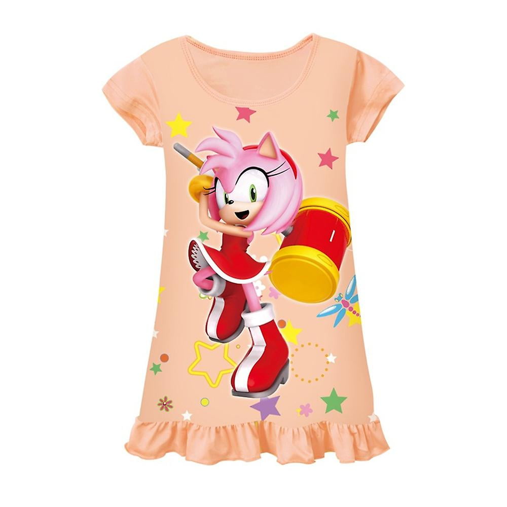 Sonic The Hedgehog Kids Girls Nightdress Pyjamas