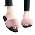 thumbnail image 2 of HEVIRGO Winter Slippers Open Toe Shock-absorption Anti-slip Soft High Elasticity Candy Color Slide Slippers for Daily Wear, 2 of 10