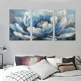 thumbnail image 3 of Shangniulu Flower Canvas Wall Art for Living Room Colorful Flower Canvas Painting Wall Decor Abstract Canvas Pictures Floral Artwork for Bathroom Bedroom Living Room Home Office Decor, 3 of 4