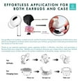 thumbnail image 4 of AirSkins - Decals for AirPods 4, Hearts Design, Scratch-Resistant, Precision Fit, Wireless Charging Friendly, Easy Application, Durable Protection for Earbuds & Case - Unit per pack, 4 of 7
