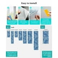 thumbnail image 7 of Window Privacy Film,Dark Blue Coral UV Sun Blocking Window Tint Film Heat Control One Way Blackout Window Film,Spring Summer Coastal Nautical Ocean Beach Non Adhesive Static Cling Sticker 23.6x59 In, 7 of 7