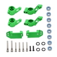 thumbnail image 1 of Kits de Dirección Baoblaze Bloques de Dirección y Ruedas de Aleación de Aluminio Verde para RC 1/10, 1 of 8