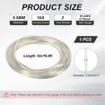 thumbnail image 2 of wqlpp-PVC Covered Wire 2 Core Sheath Power Cord 18AWG 5m/16.4ft, Electrical Cable for Led Lamp Wire Audio Cable Speaker Line Clear, 2 of 4