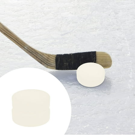 ROMANSENTIAL 2Pcs Ice Hockey for Backyard and Travel Games Lightweight