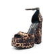 thumbnail image 1 of Sandalia DREAM PAIRS SDHS2324W Estampado Leopardo Tacón 14 cm Talla 5.5, 1 of 5