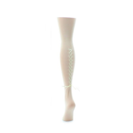 Girls Lace Tights - MeMoi Kids Lace Tights | Girls Patterned Tights by MeMoi 2-4. / Ivory MK 706