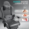 thumbnail image 4 of Auxe Gaxe Gaming Chairs for Adults with Footrest,Ergonomic PU Leather PC Gaming Chair,High Back Reclining Computer Desk Chair with Lumbar Support and Headrest, 4 of 9