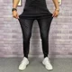 thumbnail image 5 of Pantalones vaqueros negros para hombre, pantalones vaqueros elásticos elásticos para hombre, tendencia harén Harajuku 2024, estilo coreano, nuevos, de alta calidad, tallas XS, sueltos, 5 of 5