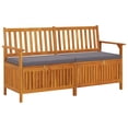 thumbnail image 4 of vidaXL Outdoor Storage Bench Deck Box for Patio Furniture Solid Wood Acacia, 4 of 6