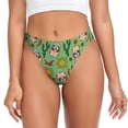 thumbnail image 1 of Balery Vintage Sugar Skull Tangas de Algodón para Mujer con Estampado – Ropa Interior Sexy, Transpirable, G-string-Large, 1 of 6