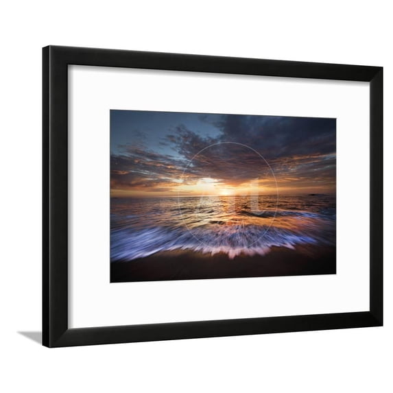 USA, California, La Jolla Sunset over beach, Scenic Framed Art Print Wall Art by Jaynes Gallery Sold by Art.Com