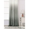 thumbnail image 4 of Uptown Home Ombre Window Curtain Panel Linen Rayon Blend Fabric Grommet Drape for Living Room/Bedroom, Cream to Gray, 40"W x 84"L, Set of 2, 4 of 6