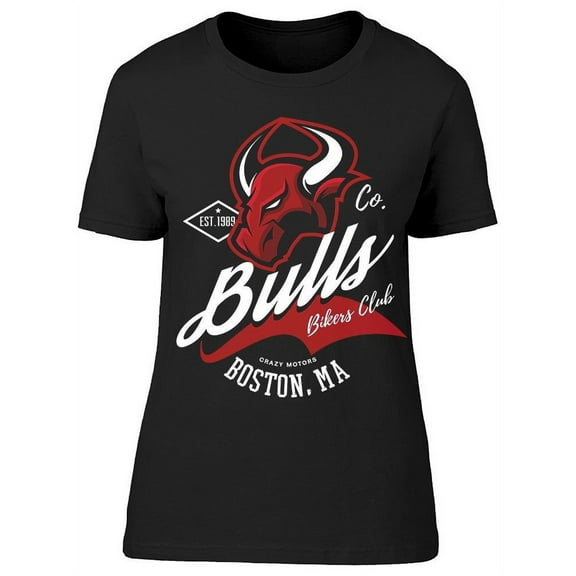 Bulls Boston Ma T-Shirt Women -Image by Shutterstock, Female Medium