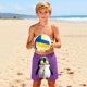 thumbnail image 5 of Pantalones cortos de playa para niños y niñas, de color liso, con estampado bonito, transpirables y con bolsillos, para verano, 5 of 9