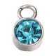 thumbnail image 2 of Colgante de acero inoxidable con forma de copa de diamante y piedra de cumpleaños de 6 mm, piedra de cumpleaños número 12, accesorios de joyería para bricolaje, 2 of 6