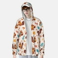 thumbnail image 3 of Picia Forest Squirrel Nuts Women's Men's UPF 50+ Sun Protection Hoodie Shirt Long Sleeve SPF Fishing Outdoor UV Hiking Lightweight Shirts-Small, 3 of 9