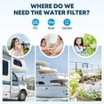 thumbnail image 3 of Kohree RV Inline Water Filter, Reduces Chlorine, Bad Taste, Odor, NSF Certified for Campers, Garden,Marine, ( 4 Pack Blue), 3 of 10