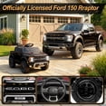 thumbnail image 3 of iYofe 12 Volt Ford F150 Raptor Powered Ride on Car Toy with Remote Control&Bluetooth, Black, 3 of 9