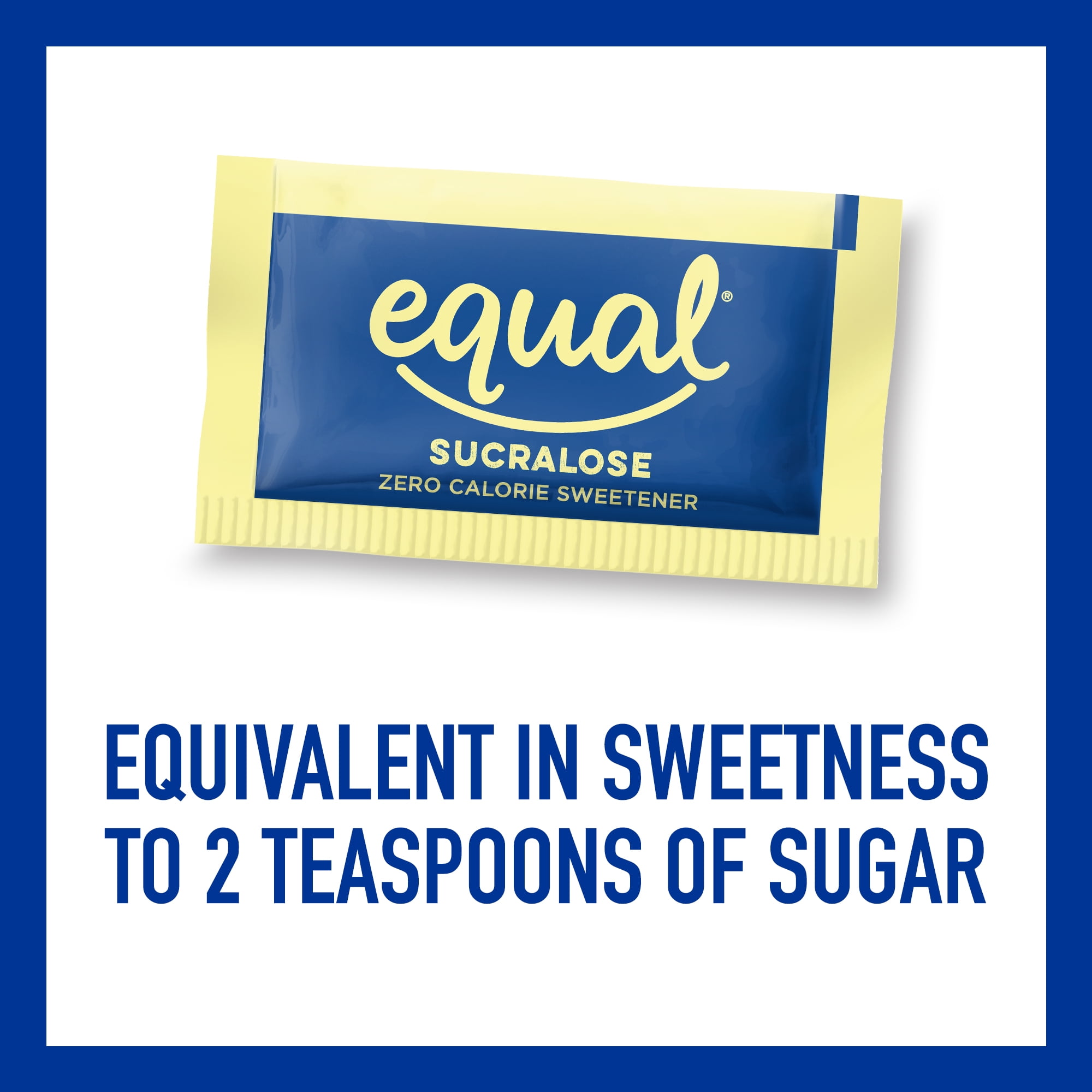 Equal Sucralose Zero Calorie Sweetener Packets, Sugar Free, 100 Ct