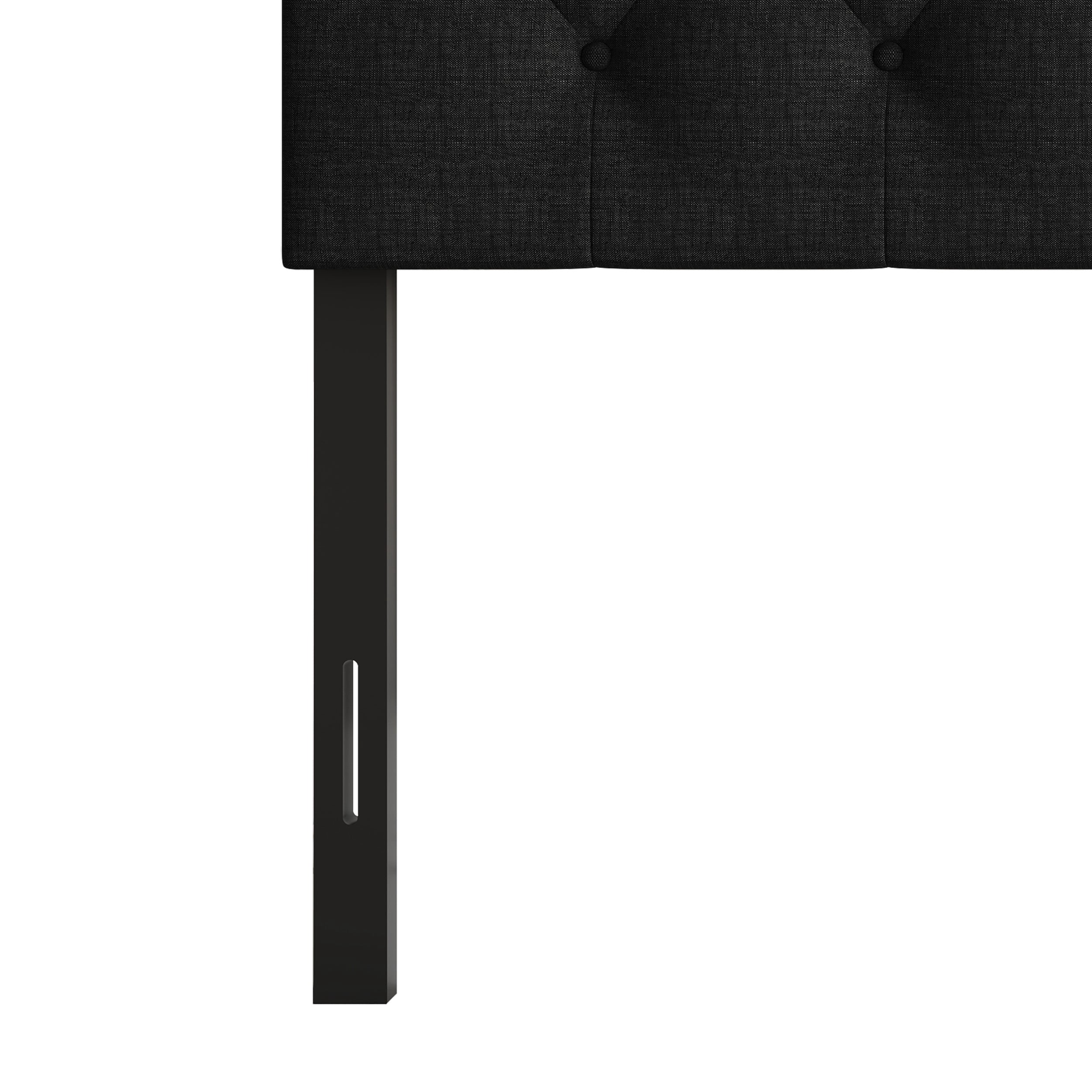 Home Design Gunnison Linen Upholstered Headboard with Button Tufted Design