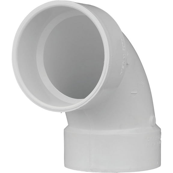 Charlotte Pipe Schedule 30 3 in. Hub T X 3 in. D Hub PVC 90 Degree Elbow