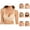 Beige, variant on Wireless Push Up Bras for Women Seamless No Underwire Back Fat Support Comfort Soft Bralettes Everyday Bra