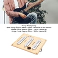 thumbnail image 4 of Single Coil Pickup Set, Alnico 5 Middle Bridge Pickups Repair Replacement for Electric Guitar Parts, 4 of 7