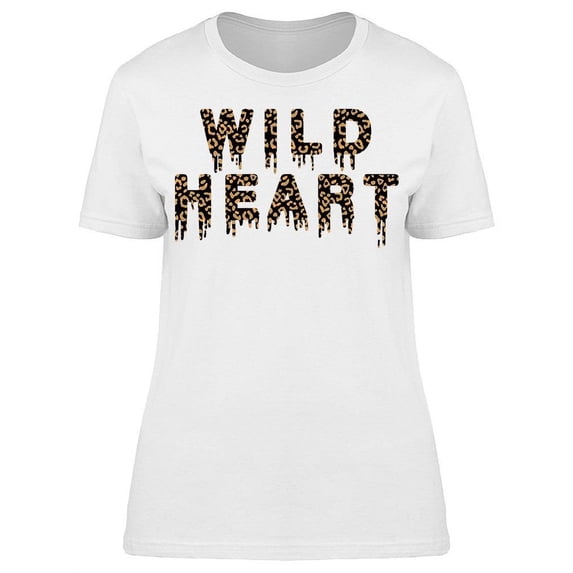 Wild Heart Leopard T-Shirt Women -Image by Shutterstock, Female Medium