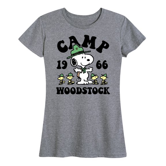 Peanuts - Camp Woodstock - Women's Short Sleeve Graphic T-Shirt