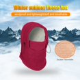 thumbnail image 2 of MesaSe Chapeaux Capot Plus Chaud Coupe-Vent Ski Réglable Couverture de Sangle Bonnets Moto pour Temps Froid Randonnée Vélo Équitation Coupe-Vent, 2 of 6