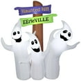 thumbnail image 1 of Halloween Inflatable Ghost Trio with Signs, 1 of 5